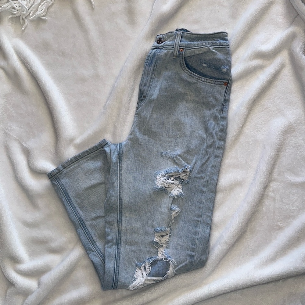 Distressed denim